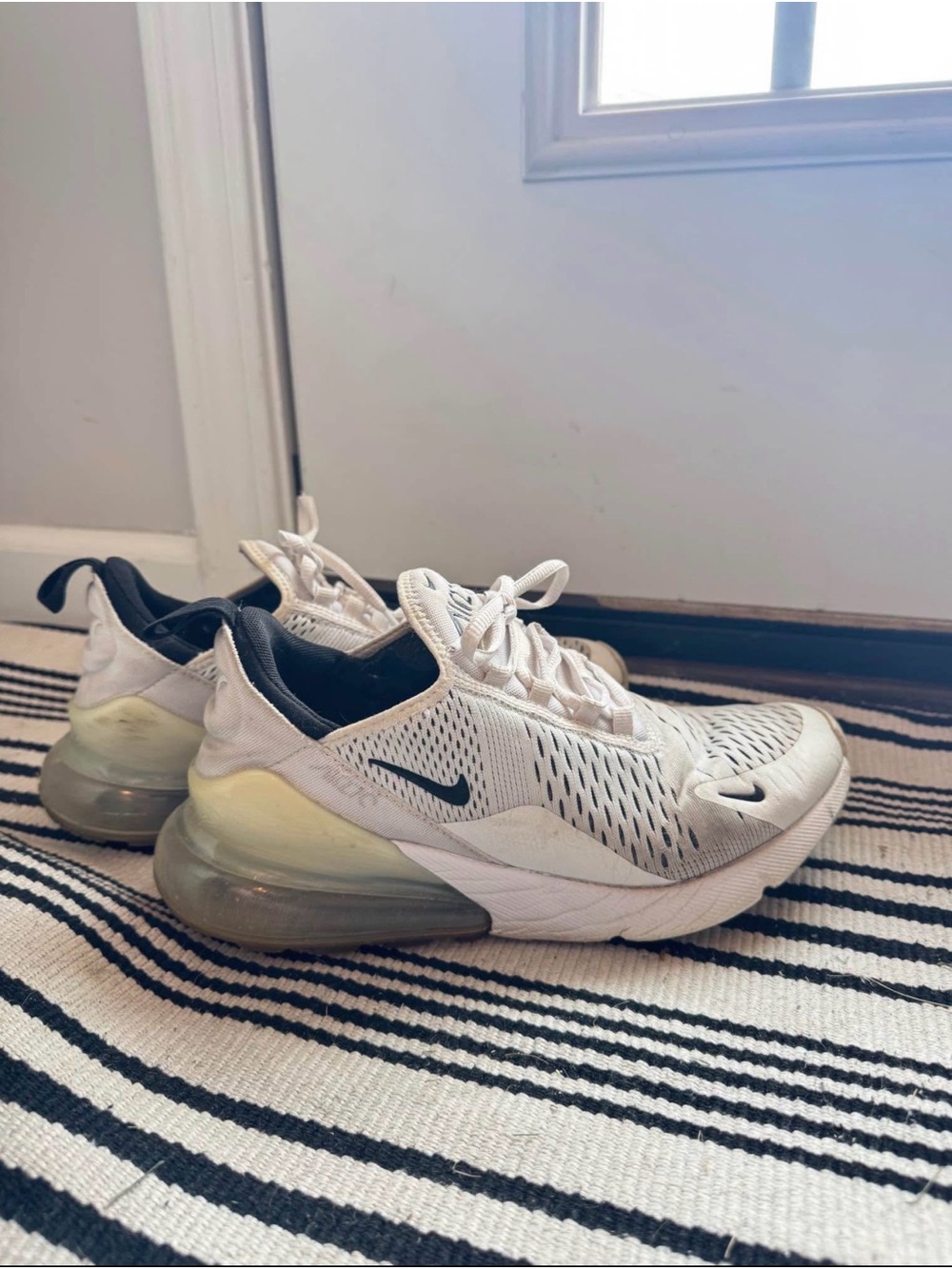 Nike Women's Air Max 270 White with Black Accents